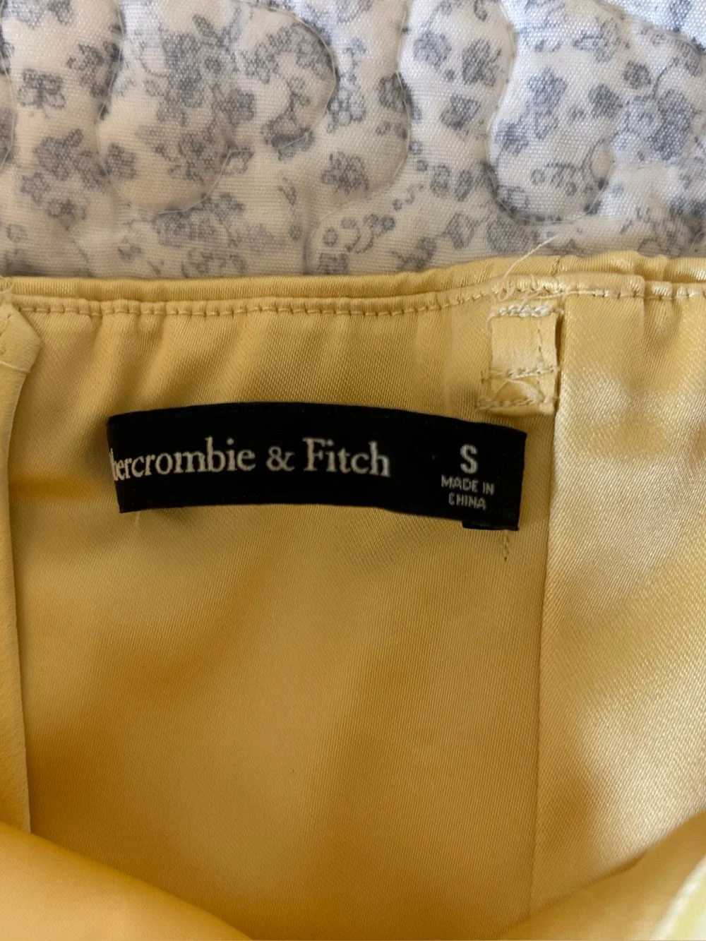Abercrombie & Fitch Giselle Drop-Waist Maxi Dress in Sunny Yellow